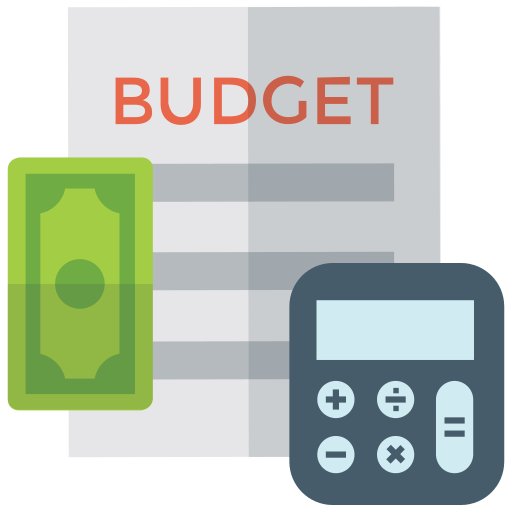 Monthly budget illustration showing structured income allocation and expense planning
