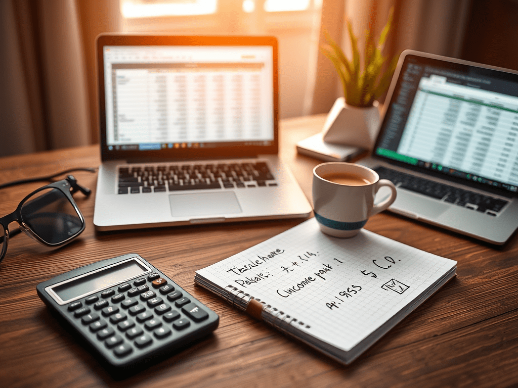 Spreadsheet and calculator used to calculate true take-home pay and establish a verified income baseline for Step 1 of the Diamond Standard Method